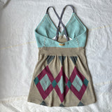 sand dark aqua camisole in L