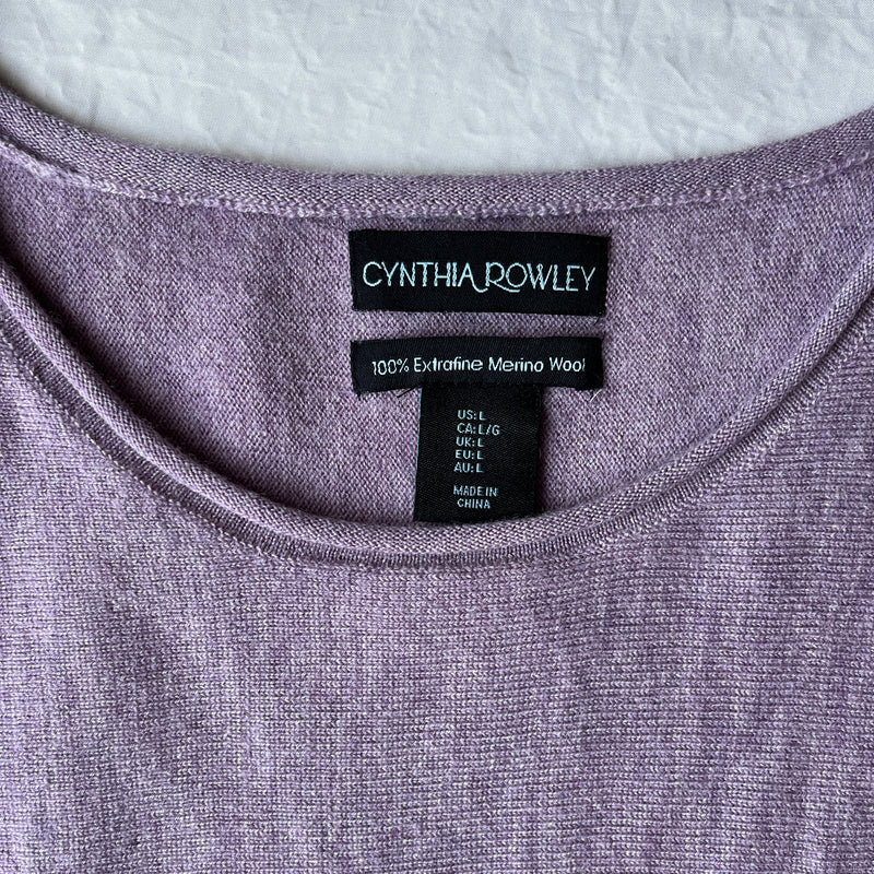 Cynthia Rowley merino wool sweater in L