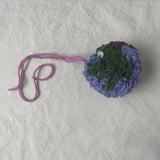 scrap yarn pompoms