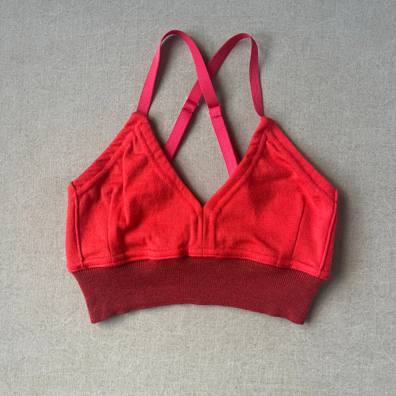 fiery orange bralette in S