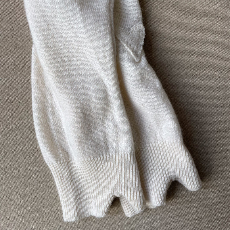 creamy ivory arm warmers
