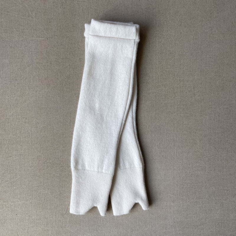 creamy ivory arm warmers