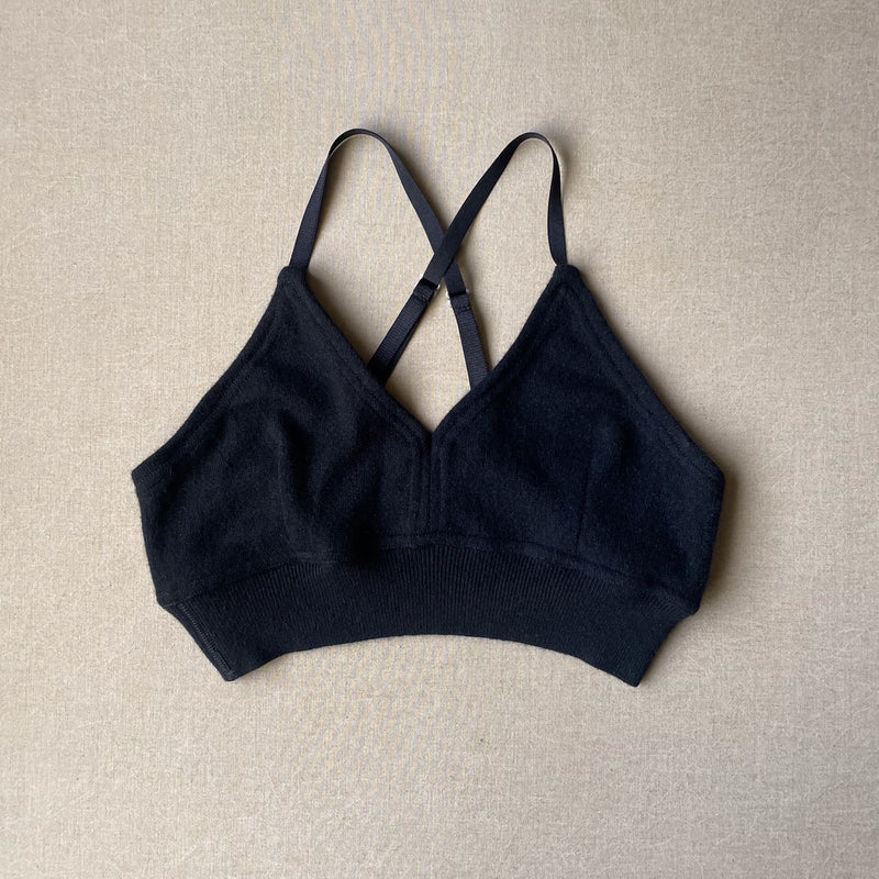 black bralette in XL