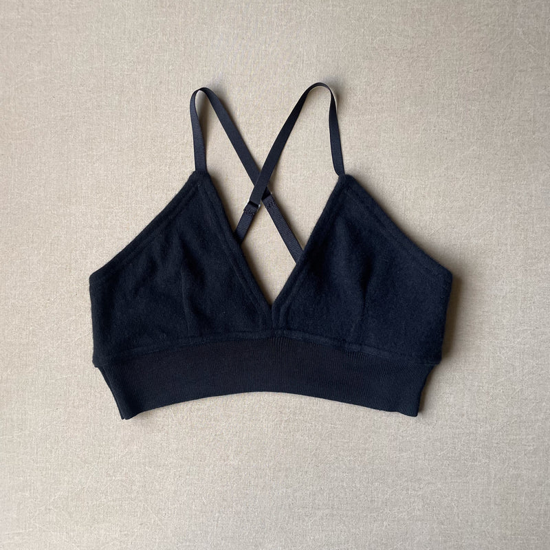 black bralette in XL
