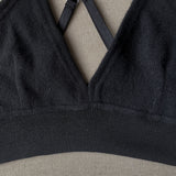 black bralette in XL
