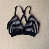 black stripe bralette in M