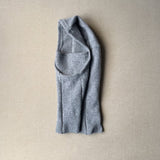 grey knit hood