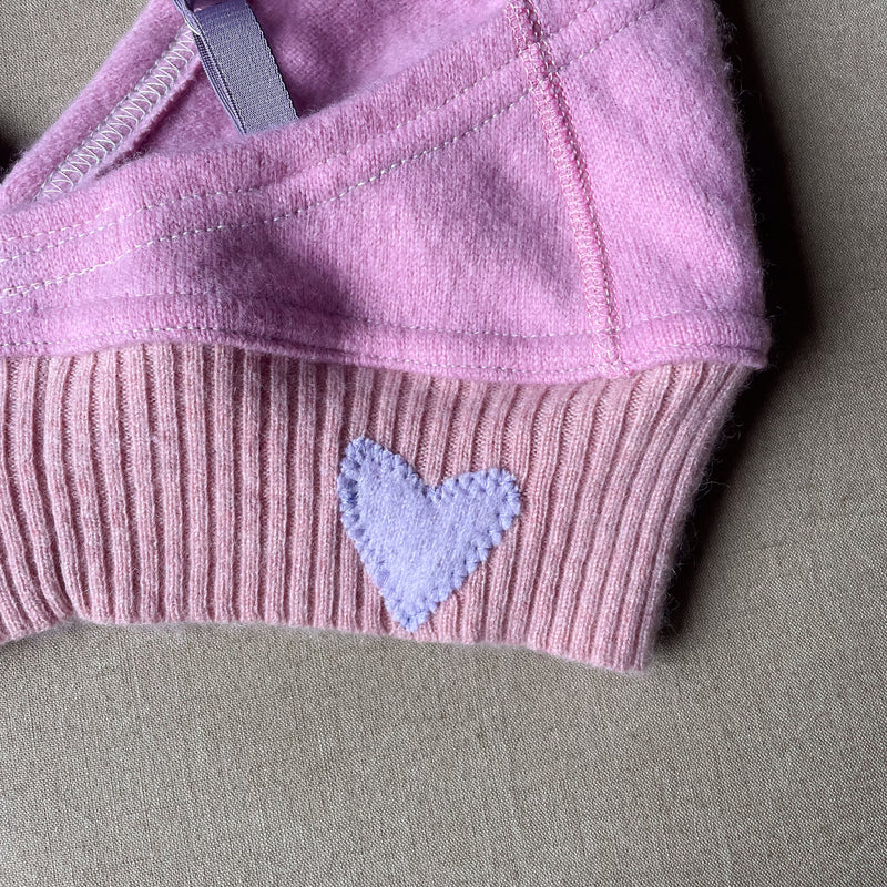 soft pink bralette in S