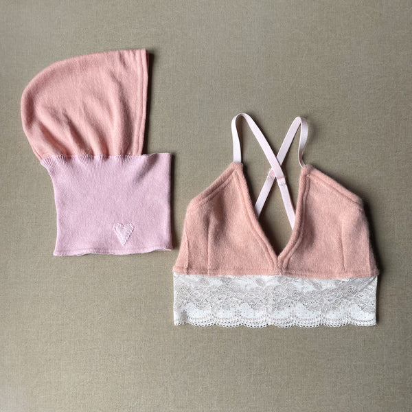 pale peach pink balaclava
