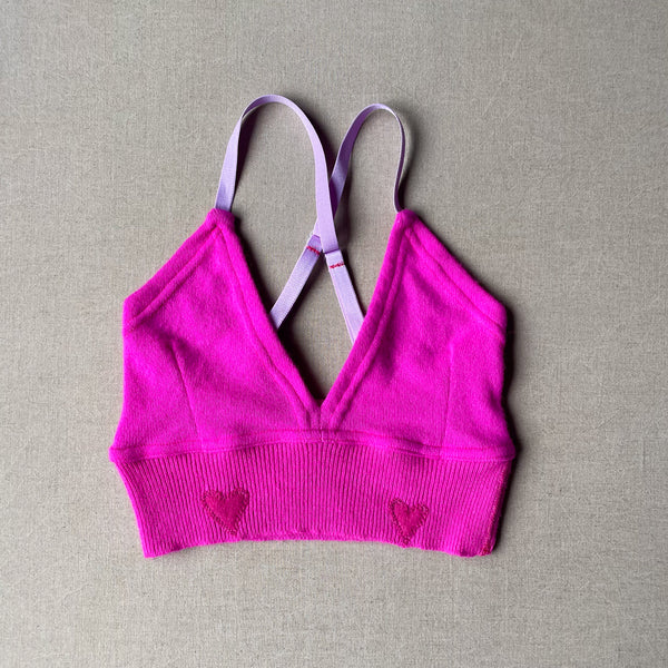 fuschia bralette in S