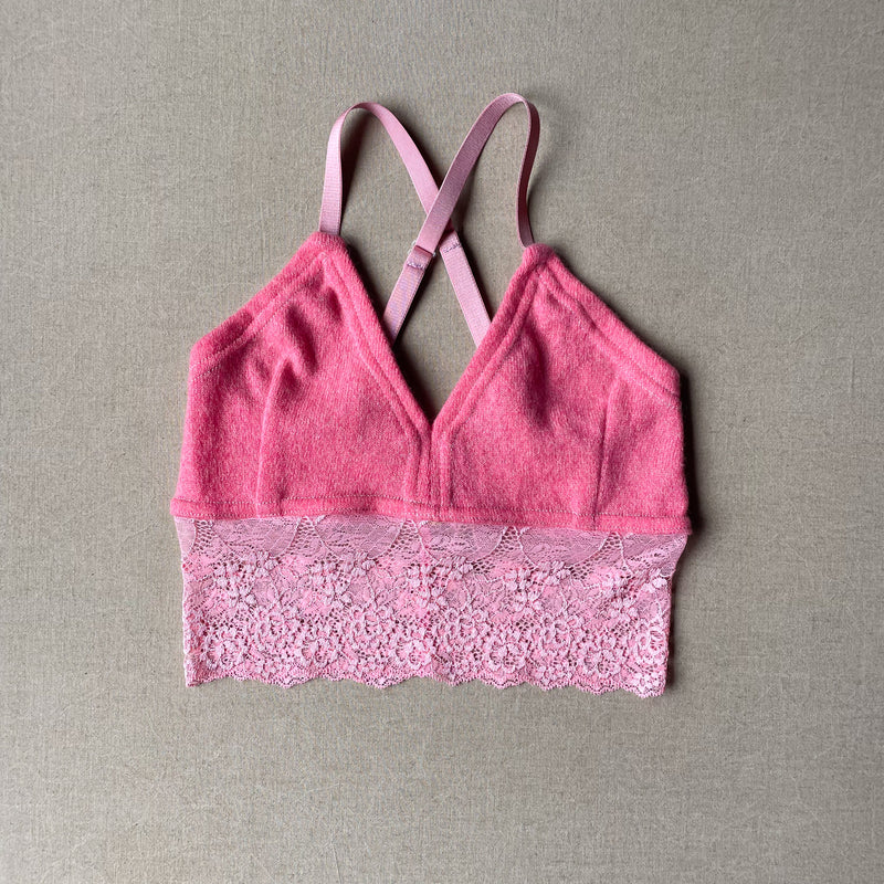 pink bralette in S