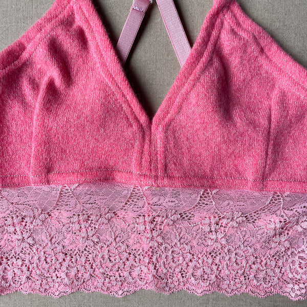 pink bralette in S