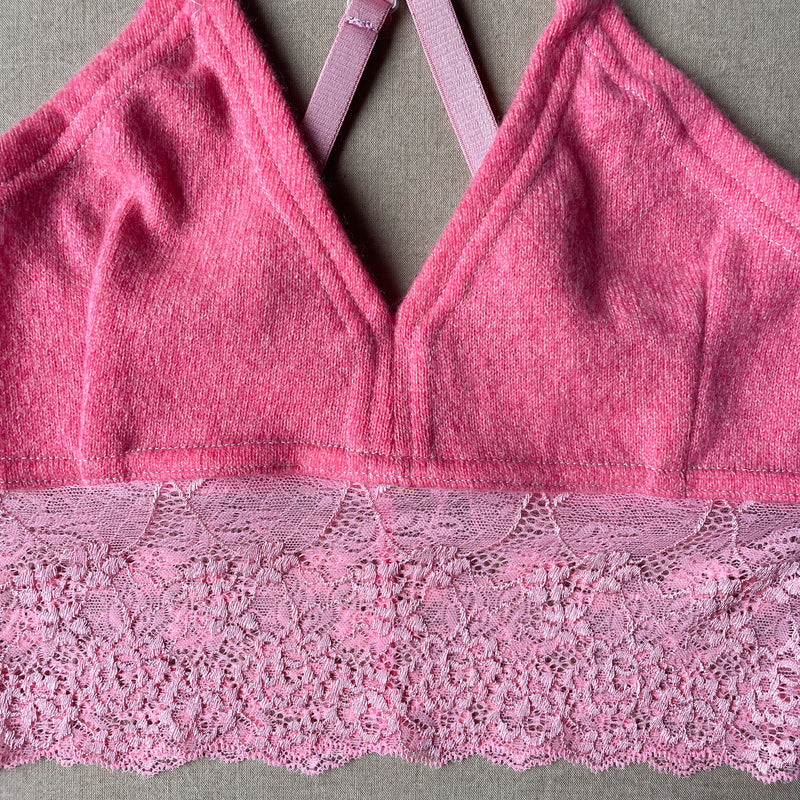 pink bralette in S