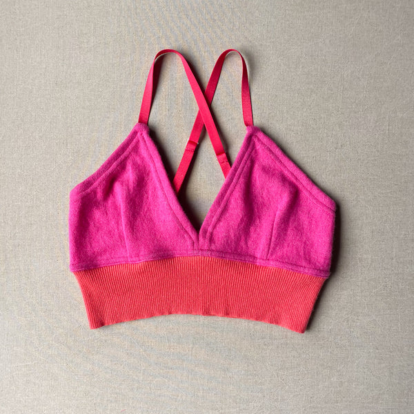 dark pink bralette in L