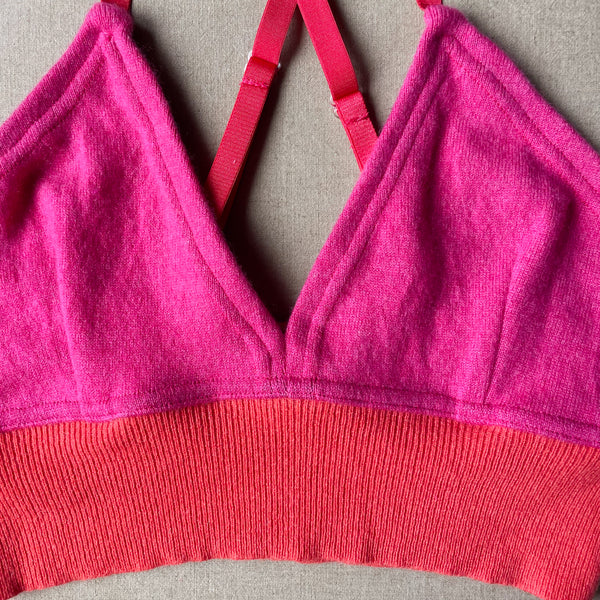 dark pink bralette in L