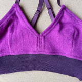 dark fuchsia & purple bralette in L is