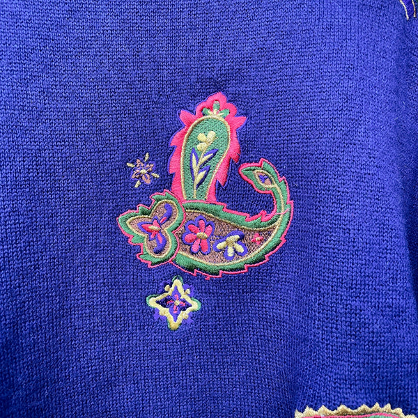Kansai Yamamoto embellished merino wool sweater in M