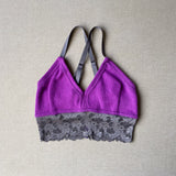 dark magenta bralette in S