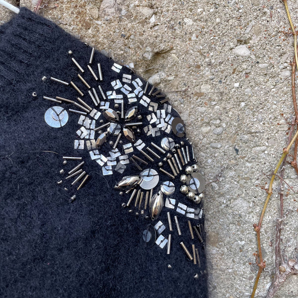 Lauren Hansen cashmere sweater w/ embellishments in M