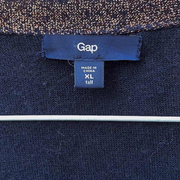 Gap merino wool blend button-up cardigan w/ front pockets in XL