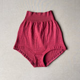 fire brick red hi waist undie in M