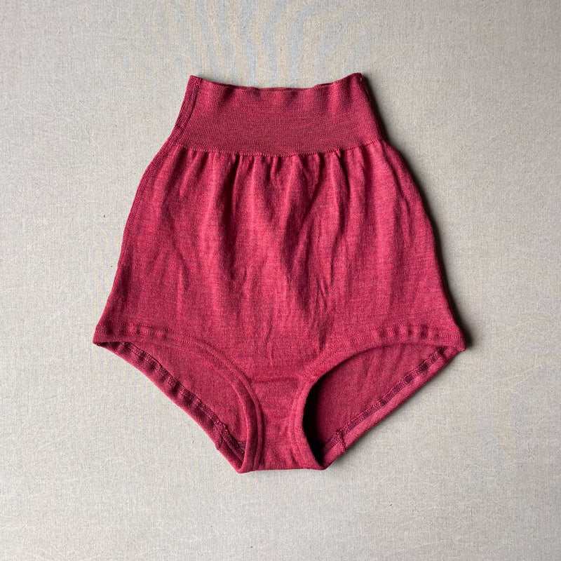 fire brick red hi waist undie in M