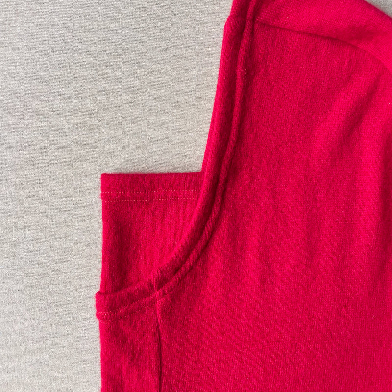 red knit hood