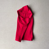 red knit hood