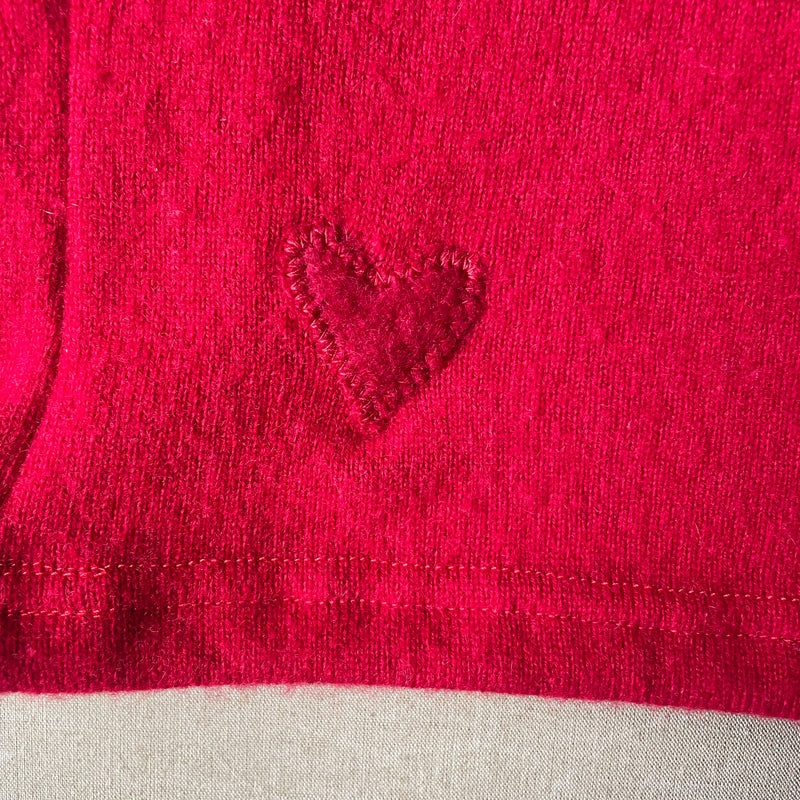 red knit hood