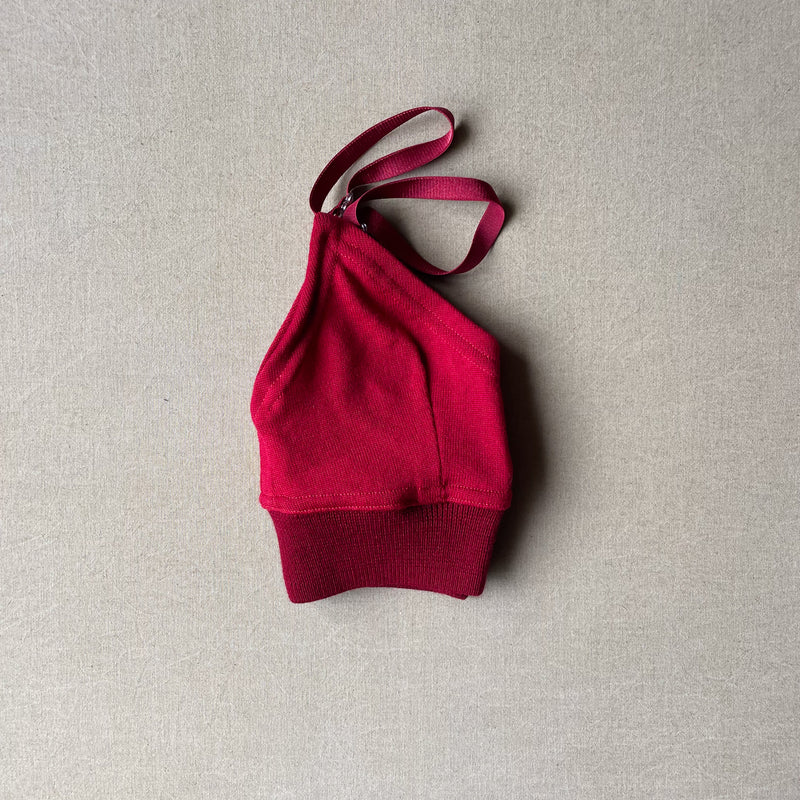 brick red bralette in S