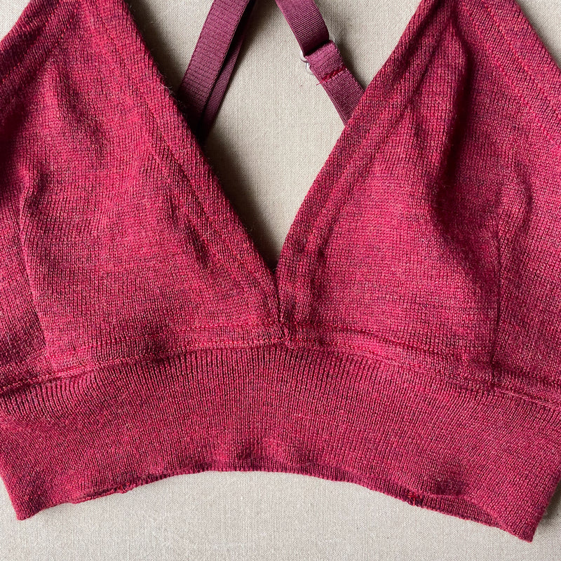 heathery brick red bralette in S