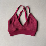 fire brick red bralette in S