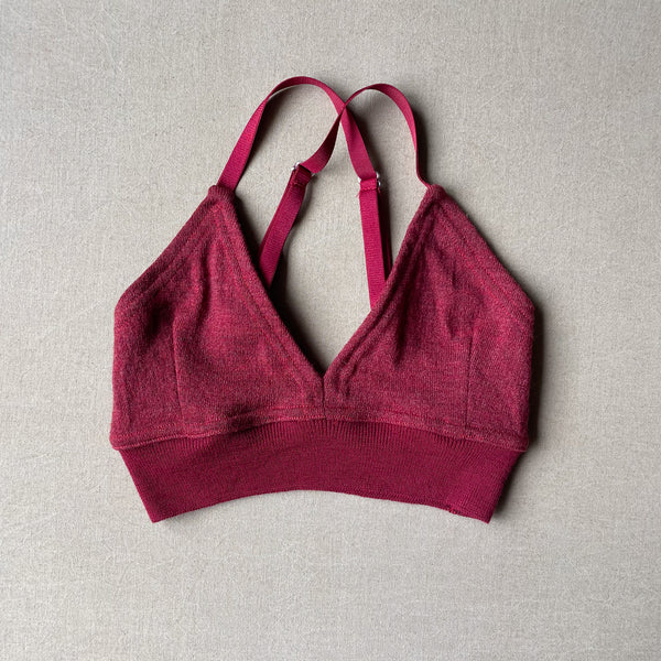 fire brick red bralette in S
