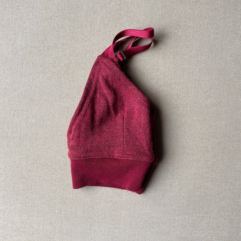 fire brick red bralette in S