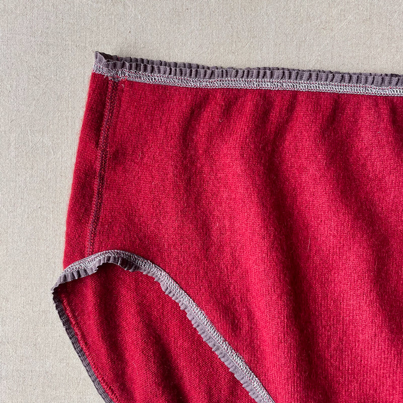 brick red undie in XL