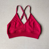 red bralette in L