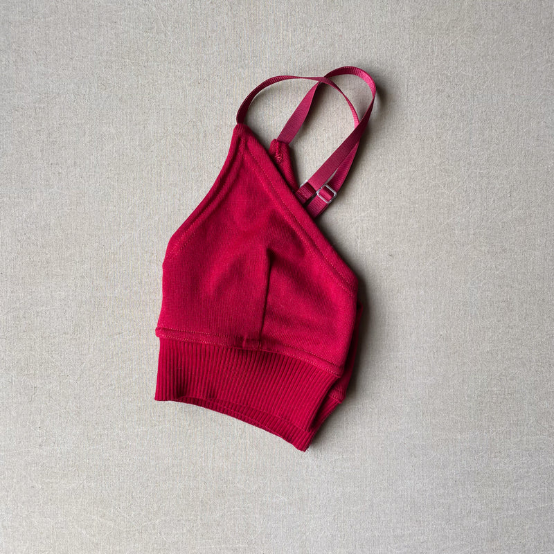 red bralette in L