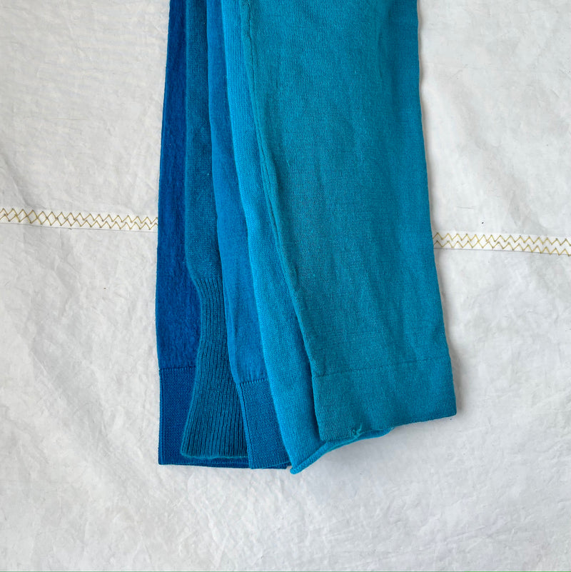 sweater arms - blues